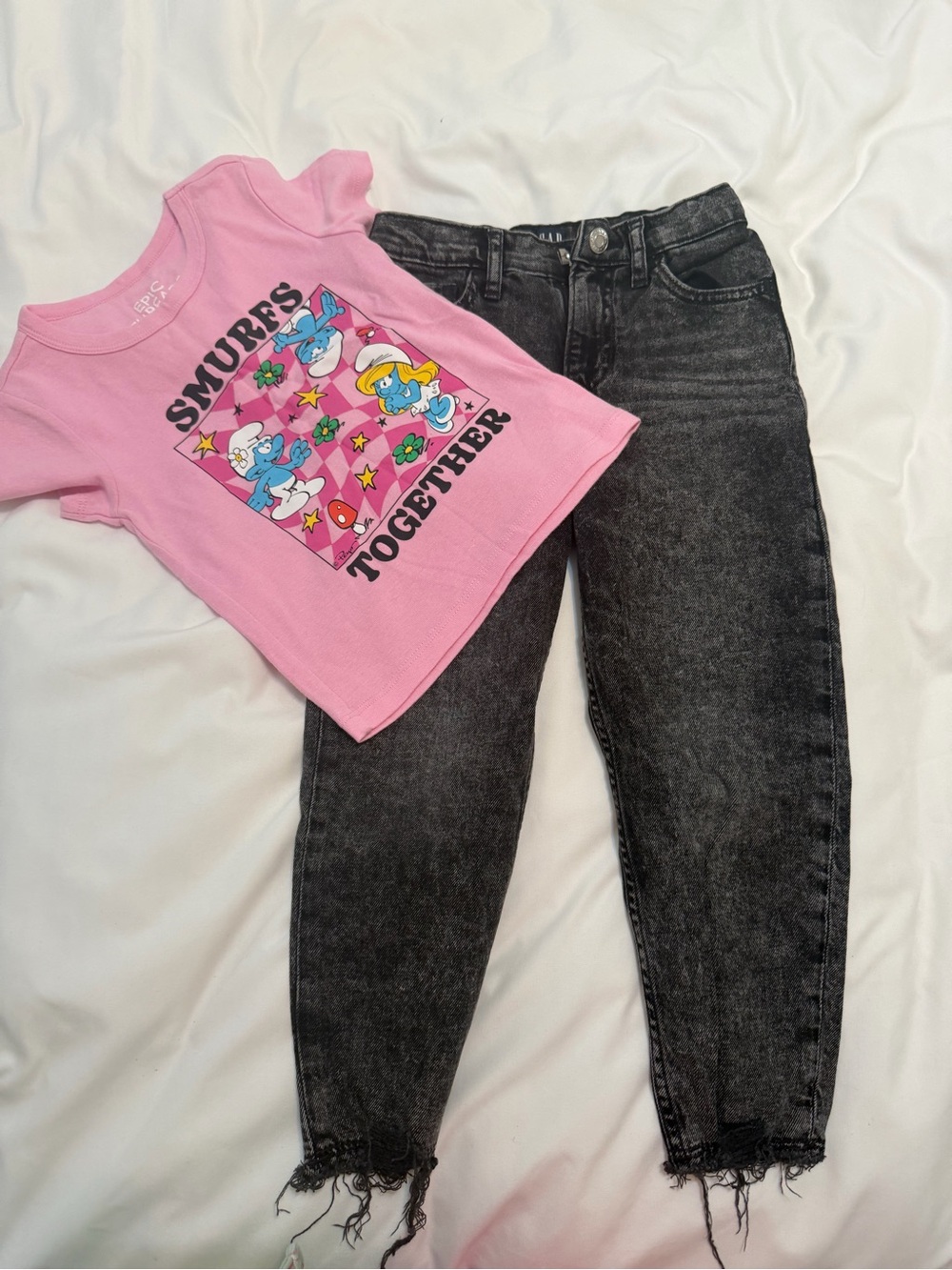 Epic Threads Pink Smurfs Tee - Soft Pink Graphic Top